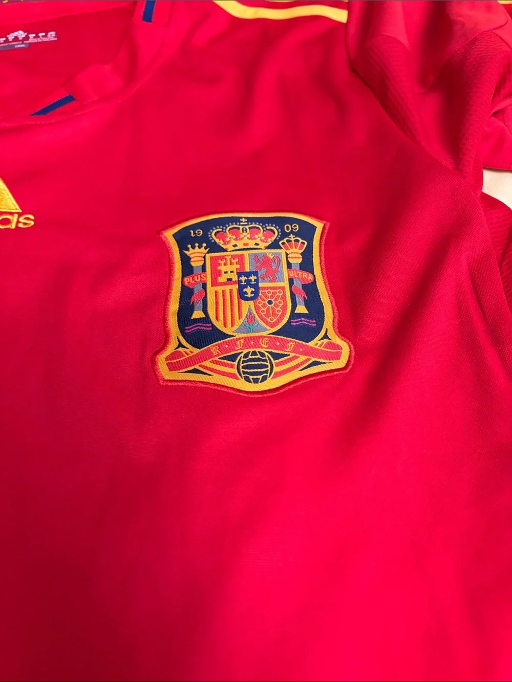 Signed Pedro adidas Red mens Spain Soccer Jersey purchased at Fanatics fest